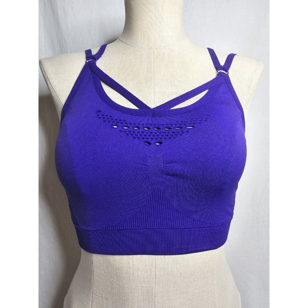 GYMSHARK Energy indigo seamless sports bra- SIZE SMALL - Read Description - Picture 2 of 13